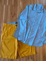 Set Hemd C&A hellblau Gr. 164 + Hose H&M Shorts gelb Gr. 170 Thüringen - Magdala Vorschau