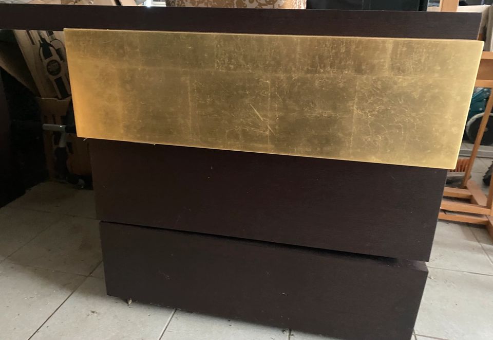 Sideboard/ Kommode Designerstück braun Gold in Dresden