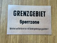 DDR Grenze Schild Bakelit Grenzgebiet Sperrzone Ludwigslust - Landkreis - Eldena Vorschau