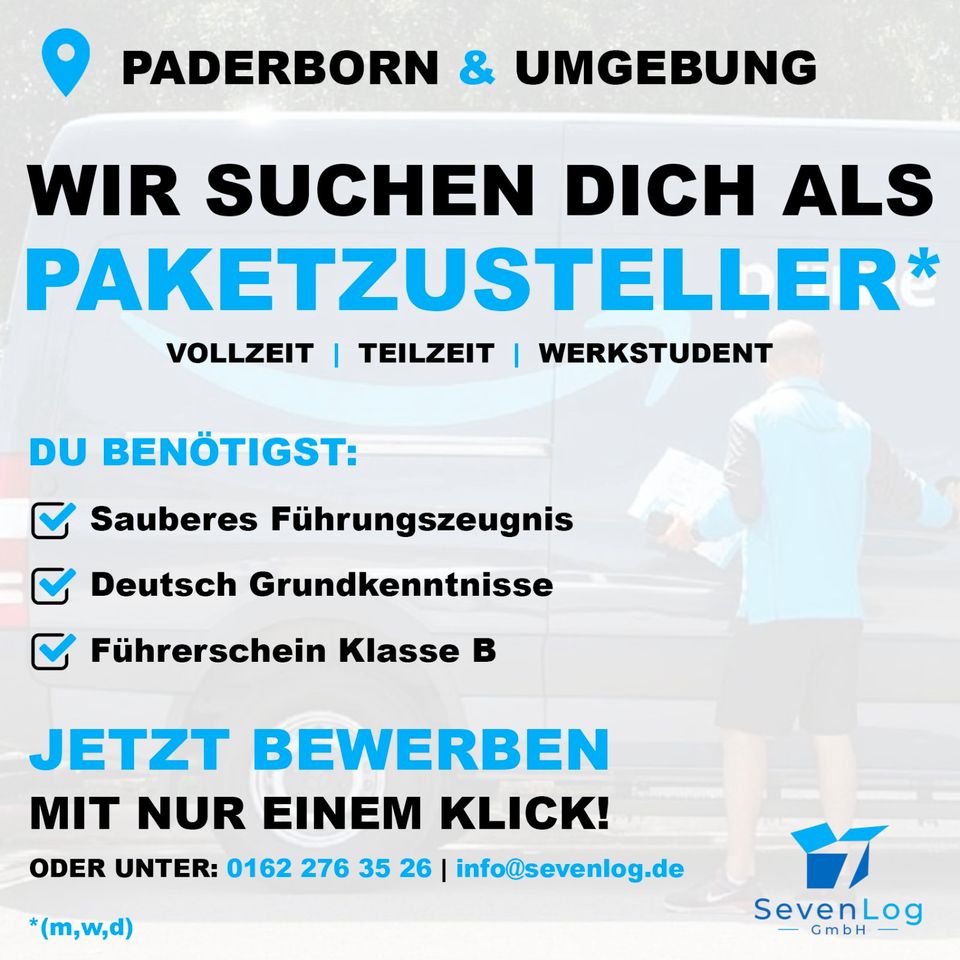 Fahrer / Paketzusteller Paderborn (m/w/d) in Paderborn