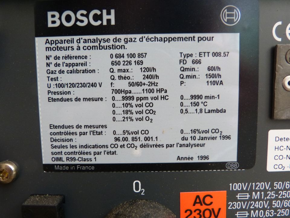 Abgastester Bosch ETT 008.57 nagelneu in Originalverpackung in Stuttgart