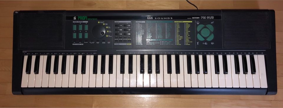 Keyboard Bontempi PM61/S mit Notenständer schwarz Klavier in Bad Iburg