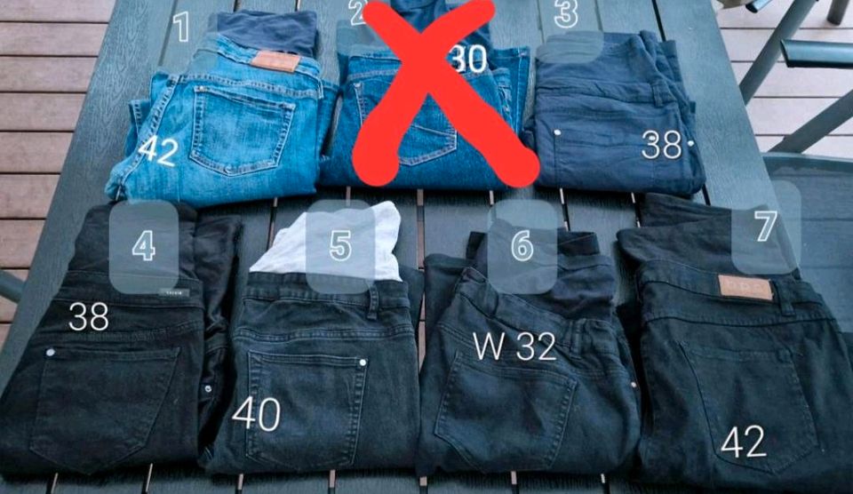 Umstandshosen Jeans Schwangerschaft 38 40 42 Mamalicious H&M in Hallgarten