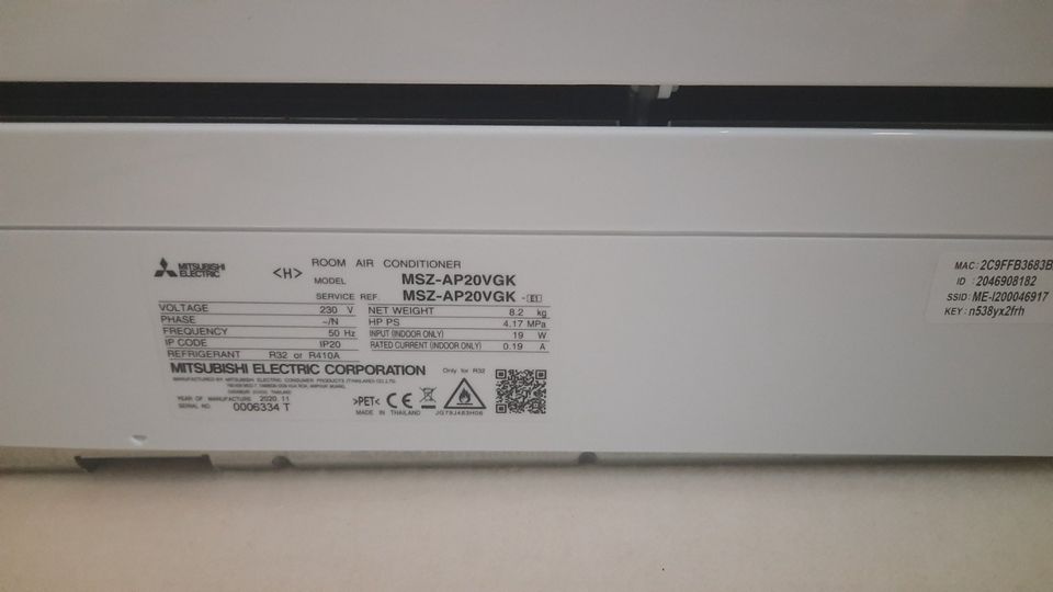 Klimaanlage - Splitgerät Mitsubishi MSZ-AP20VKG in Karlsruhe