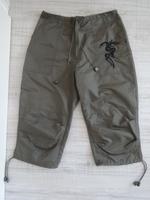Kurze Capri Hose Gr 38 M Khaki Gestickter Drache Für Damen Sommer Stuttgart - Möhringen Vorschau