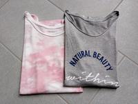 2 LANGARMSHIRTS, NEU GR S 36 38, LONGSLEEVE,  VISKOSE, GRAU&ROSA Nordrhein-Westfalen - Goch Vorschau