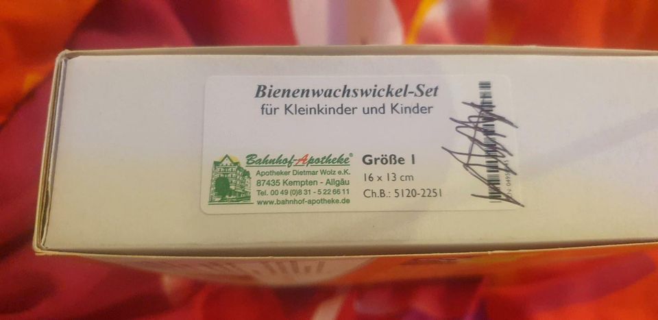 Bienenwachswickel Set gr 1 Bahnhof apotheke Kleinkinder Babys in München