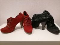 Damen Schuhe mit 10 cm Absatz, Gr. 39, rot und blau Bayern - Großmehring Vorschau