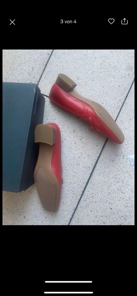 Marc o Polo Schuhe rot Gr. 40,5 1 mal getragen wie neu in Bochum