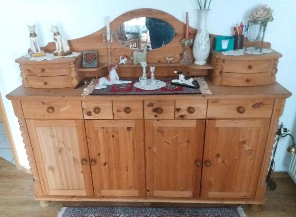 Sideboard mit Schubladenaufsatz und Spiegel - Kiefer Massivholz ! in Hagen