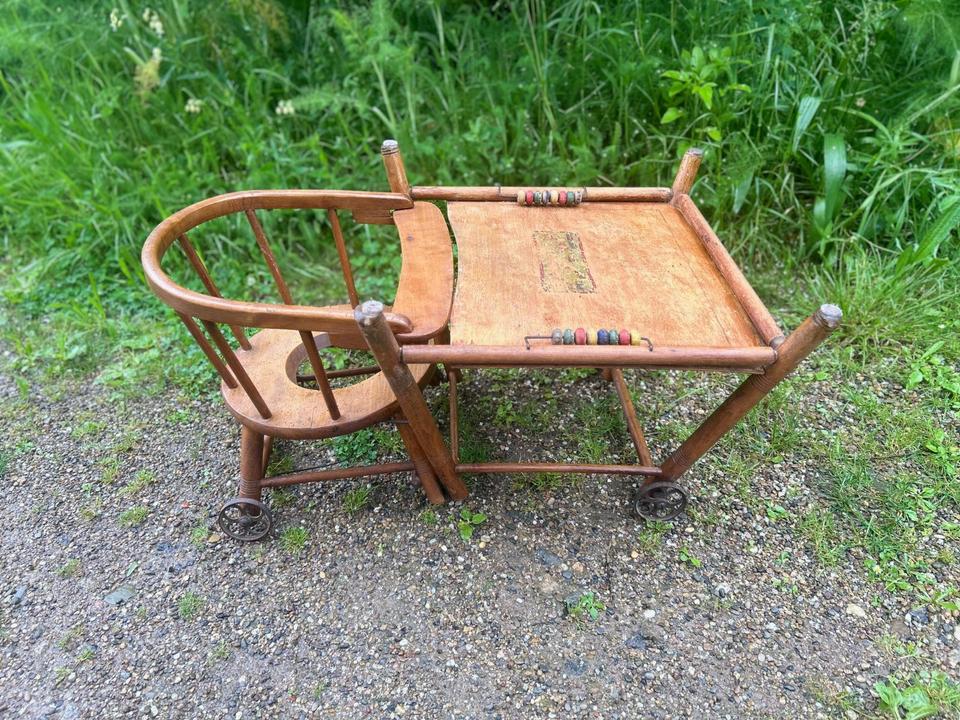 Herlag Kinderstuhl Spielstuhl mit Spieltisch Hochstuhl - Antik in Schutterwald