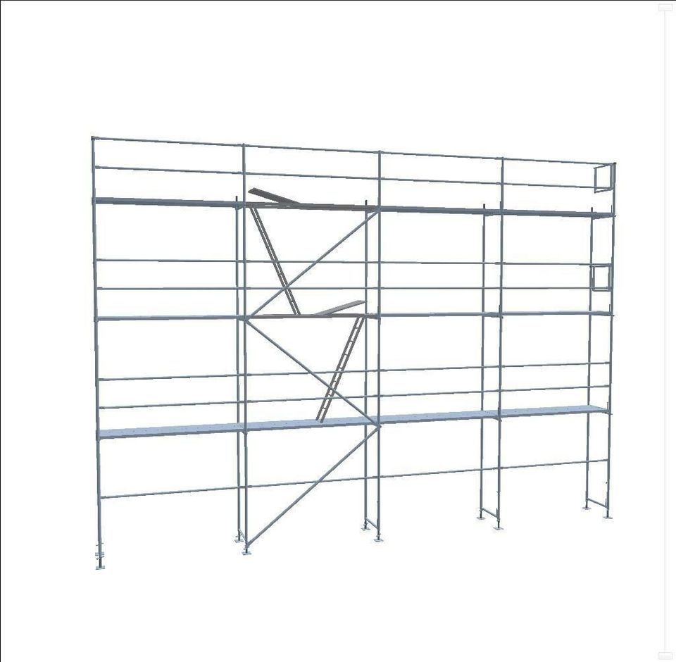 Baugerüst gebrauchtes Gerüst Plettac SL70 ca. 84m² 2 Durchstiege in Vöhringen