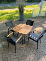 Zebra Gartenmöbel Set Tisch mit 4 Sesseln inkl. Kissen Niedersachsen - Oldenburg Vorschau