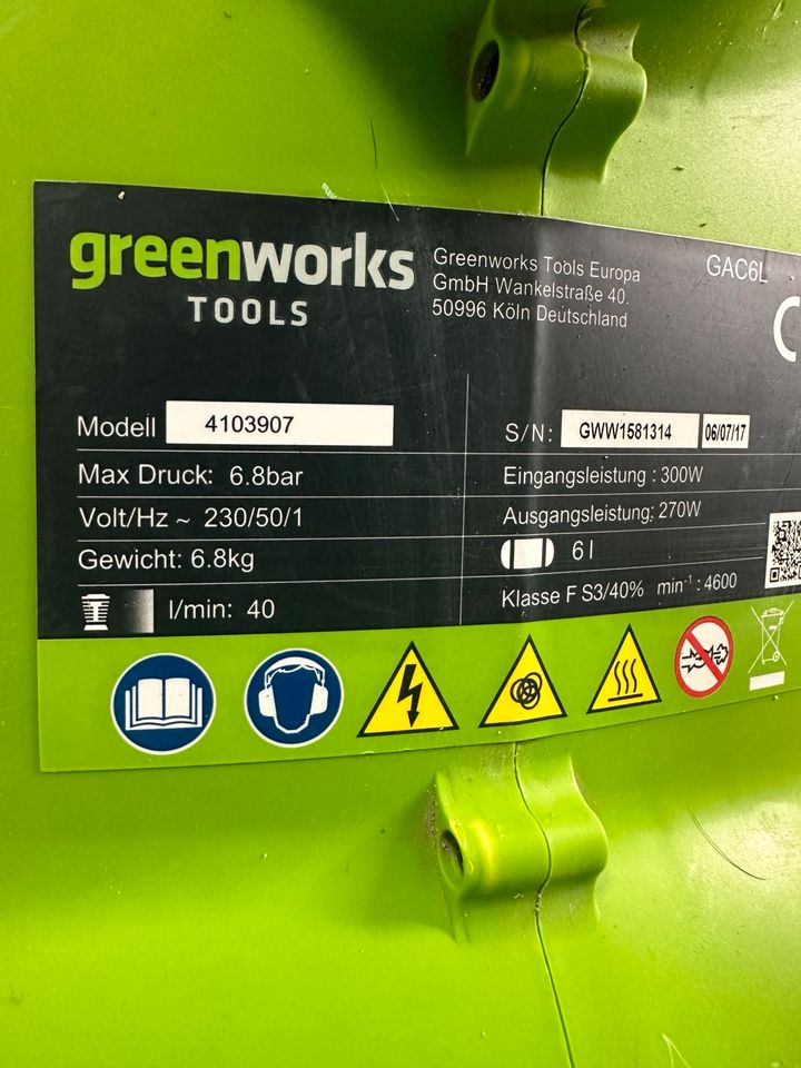 Kompressor von Greenworks in Großenaspe
