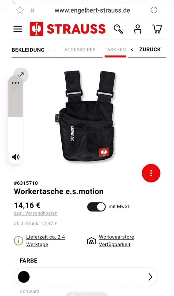 Workertasche / Werkzeugtasche  NEU Engelbert Strauss in Barlt