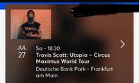 1x Travis Scott Ticket Frankfurt Oberrang für den 27.7.2024 Baden-Württemberg - Mannheim Vorschau