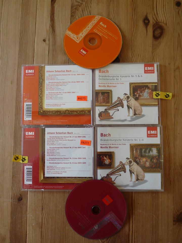 2 CD’s mit Musik von Bach (Brandenburgische Konzerte 1 bis 6) in Koblenz