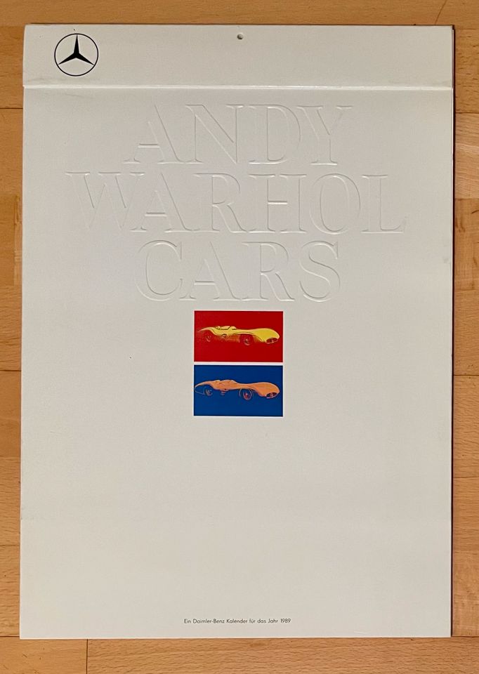 Daimler Benz, Kunstkalender 1989, Andy Warhol ,Cars’, OVP in Mönchengladbach