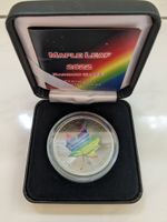 1 Unze Silber Maple Leaf 2022 Rainbow Space Edition Leipzig - Probstheida Vorschau