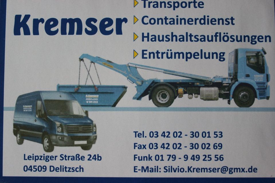 Entsorgung / Transporte / Auflösungen / Container in Delitzsch