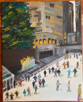 Ölgemälde Malerei New York Öl Leinwand 25x35cm Unikat Pankow - Prenzlauer Berg Vorschau