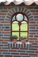 Alte Fenster,Gussfenster,Gußeisenfenster,Eisenfenster,Gartenmauer Nordrhein-Westfalen - Schöppingen Vorschau