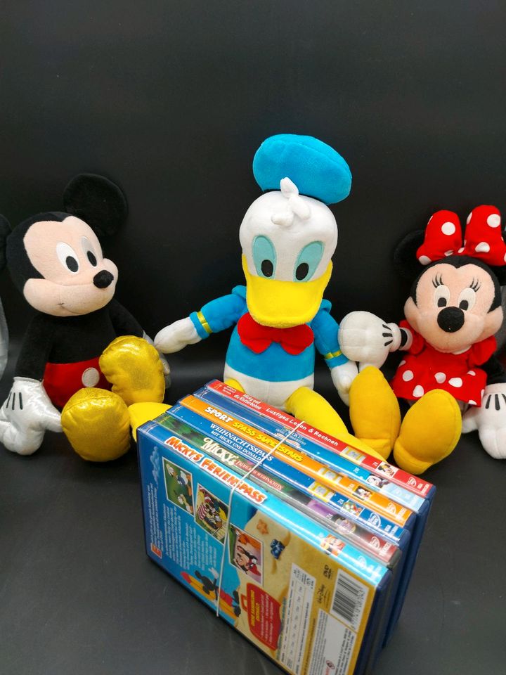 Mickey Mouse Disney 6 DVD + Plüsch Micky,Minnie und Donald in Kiel