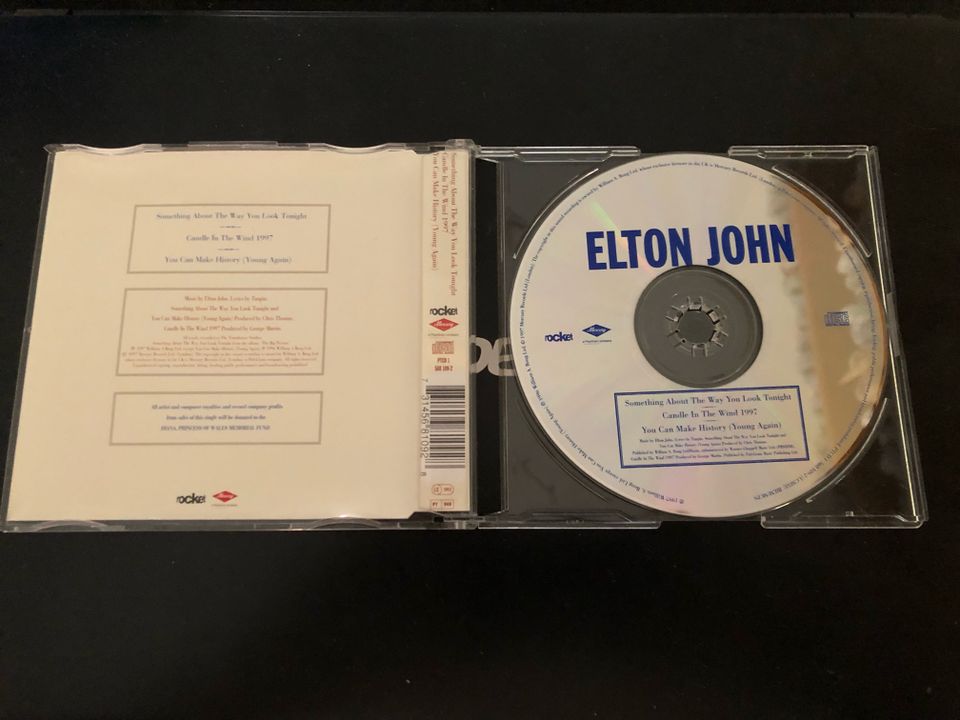 Elton John Candle in the wind 1997 - Maxi-CD - In Memory of Princ in Hamburg