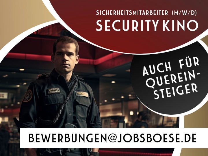 KINO SECURITY| 2.300€-3.000€|QUEREINSTEIGER MÖGLICH in Bremen