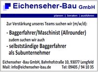 Wir suchen: Baggerfahrer / Maschinist (m/w/d) Bayern - Bad Abbach Vorschau