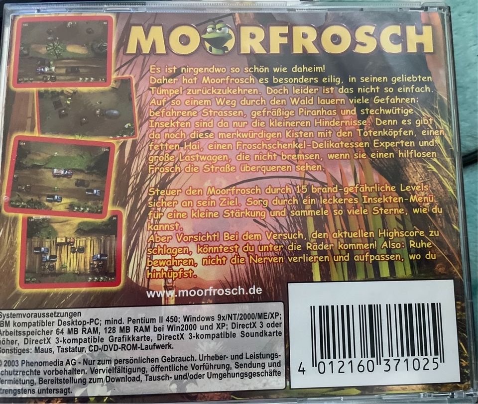 Moorfrosch Vollversion XXL PC-CD ROM in Straubenhardt
