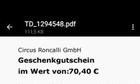 Roncalli Wertgutschein Rodenkirchen - Sürth Vorschau