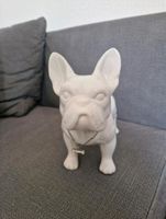 Französische Bulldogge Deko Figur weiß Brandenburg - Stahnsdorf Vorschau