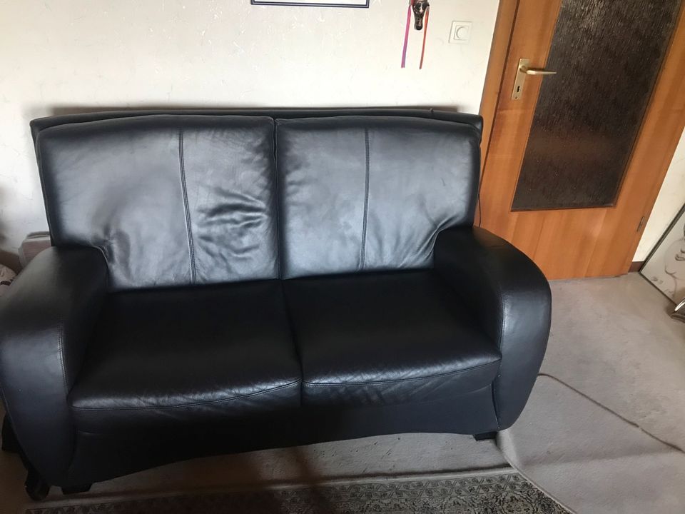 REDUZIERT! Ledercouch Garnitur - Sofas + Sessel in Flintbek