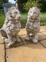 zwei antike Stein Löwen Hunde ca. 60x35x45cm Nordrhein-Westfalen - Leverkusen Vorschau