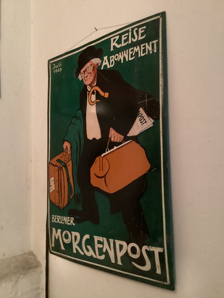 Berliner Morgenpost Blech Schild 76 x 51 cm in Berlin