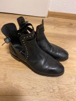 Schuhe Boots COX schwarz Leder Gr. 40 casual Slip in Leather TOP Süd - Niederrad Vorschau