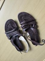 Högl offene Sandalen, softline Leder Purpur Schwarz Größe 41 Hessen - Schwalbach a. Taunus Vorschau
