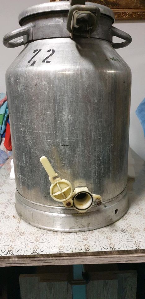 2St.Gebrauchte Aluminium Milchkanne für Hönig. 40l in Halver