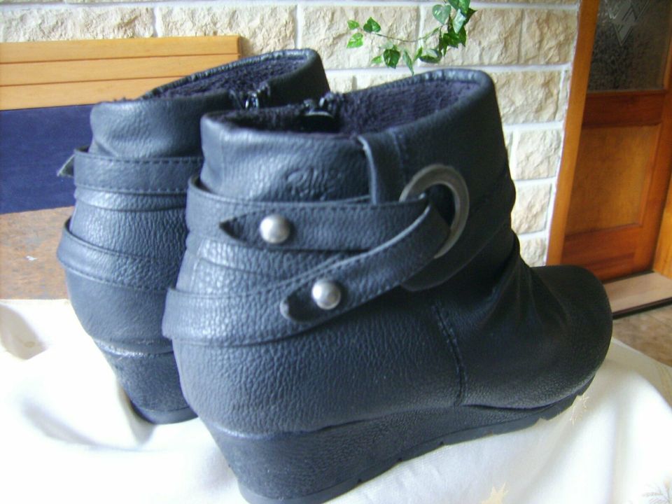 Winterstiefeletten, Boots Leder - Gr.: 39  SUPER BEQUEM! in Meuselbach