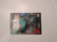 Handsignierte FCA Autogrammkarte von Fredrik Jensen Saison 19/20 Bayern - Augsburg Vorschau