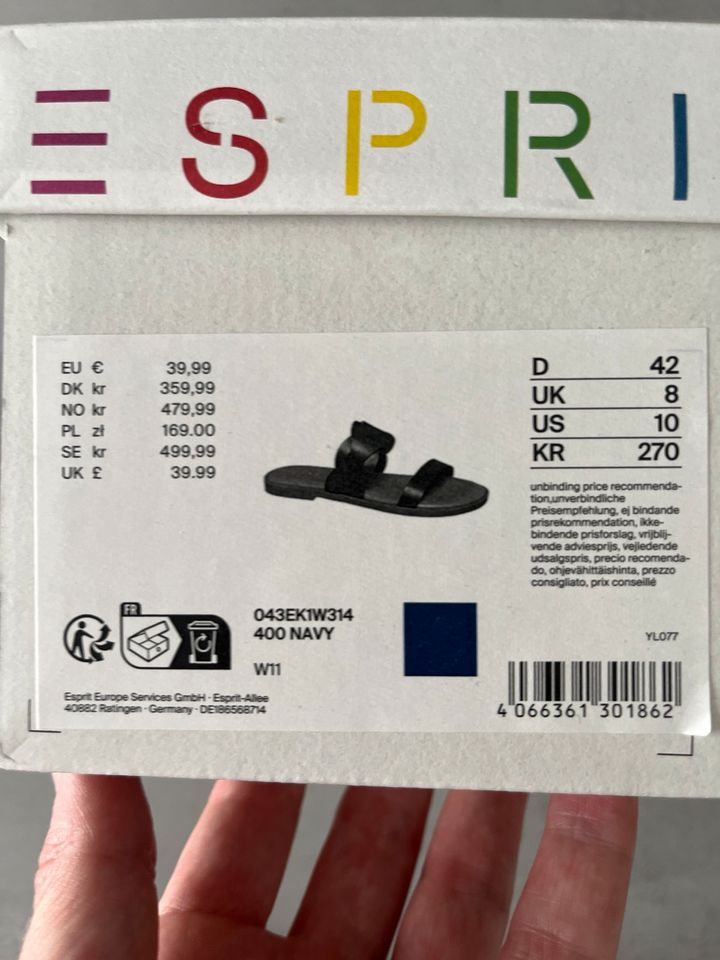 Esprit Sandalen Gr 42 Neu in Hamm