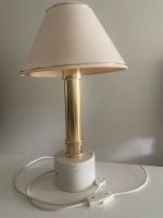 Vintage Tischlampe mit Marmor Messing, Creme, DDR, midcentury Hamburg - Wandsbek Vorschau