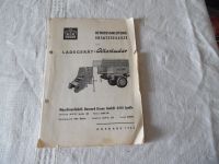Krone Ersatzteilliste Betriebsanaleitung  Ausgabe 1965 Rheinland-Pfalz - Niedermohr Vorschau