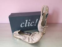 ❤️❤️❤️ CLIC ! Ballerina beige mit Sternen Gr. 35 neuwertig ❤️❤️❤️ Wandsbek - Hamburg Rahlstedt Vorschau