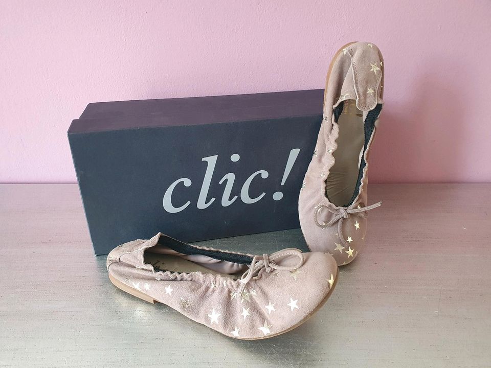 ❤️❤️❤️ CLIC ! Ballerina beige mit Sternen Gr. 35 neuwertig ❤️❤️❤️ in Hamburg