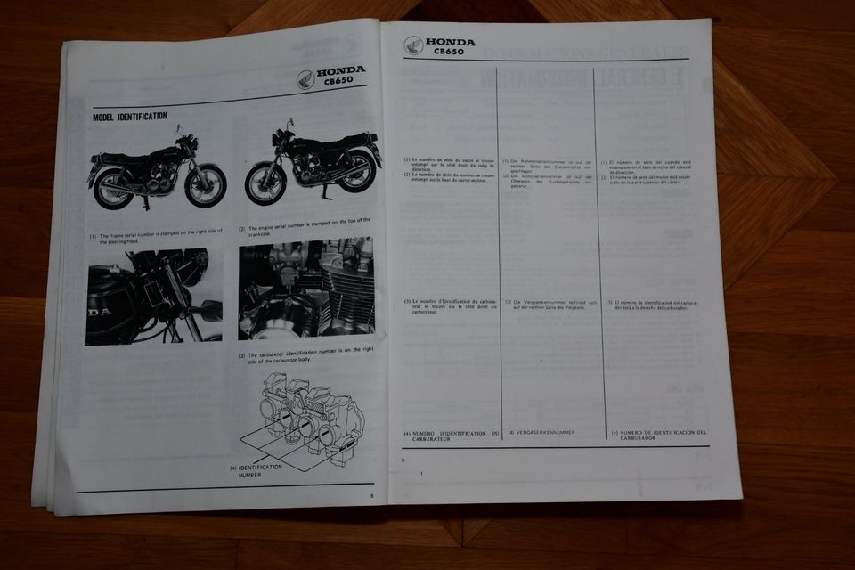 Honda CB 650 Werkstatthandbuch Bj.79 Kopie in Großheirath