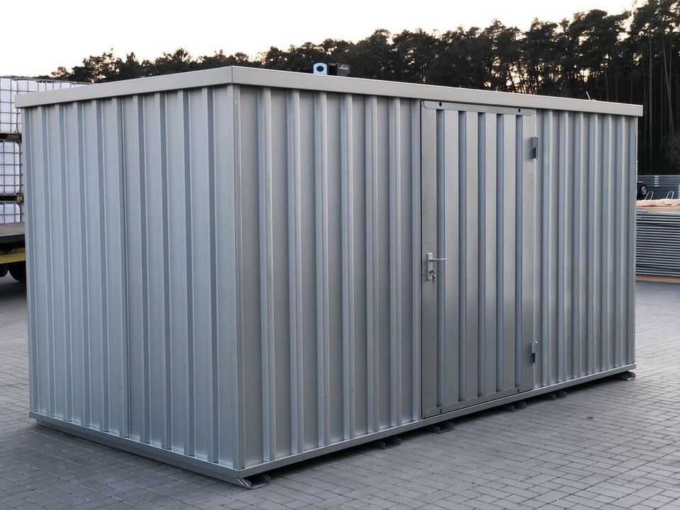 4,1m Schnellbaucontainer mit Einflügeltür Lagercontainer Neu ✅ in Mühlhausen i.d. Oberpfalz