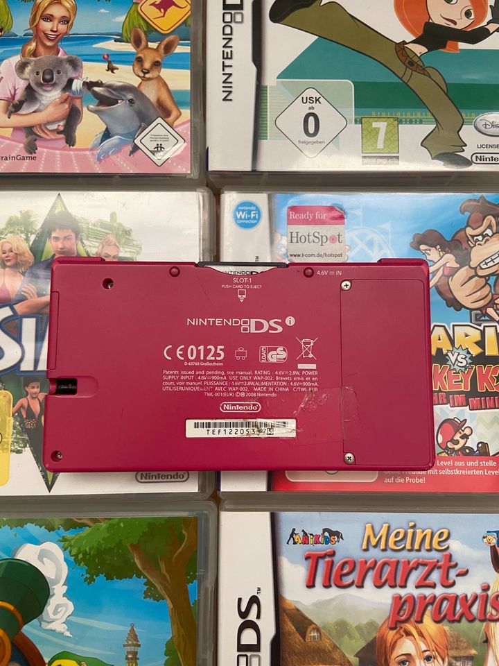 Nintendo dsi pink mit 11 Spielen in Bad Oeynhausen