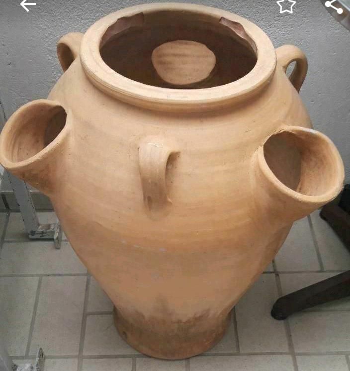 Ton Vase Terracotta Pflanz Gefäß Trog Kübel Amphore 50x70 Spanien in Reutlingen